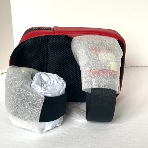 Coach Edge L Pack Mens Red Leather Small Sling Shoulder Bag CM154 ORG PKG - Picture 7 of 11